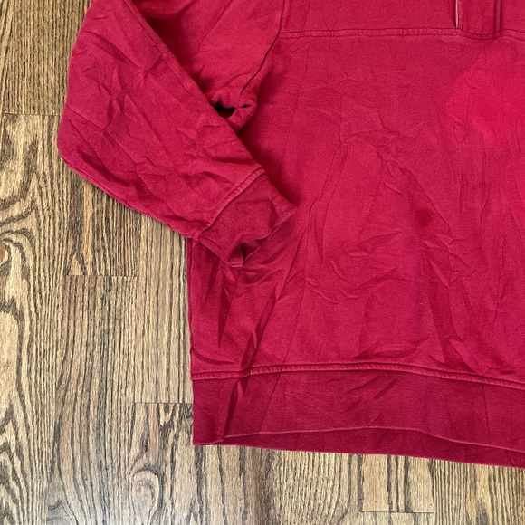 Orvis Red Quarter Zip Classic Sweatshirt - Picture 4 of 5